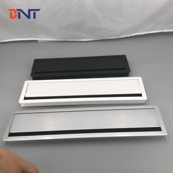 BNT Conference table brush Flip up open cable management box cable grommet