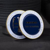 Logo personnalisé argent personnalisé anodisé aluminium Blancs métalliques marque personnalisée Challenge personnalisé pièce d'or pour la gravure