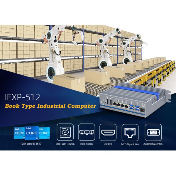 12-е поколение Intel i5 i7 DDR5 Ram Book Type Din rail Промышленный компьютер