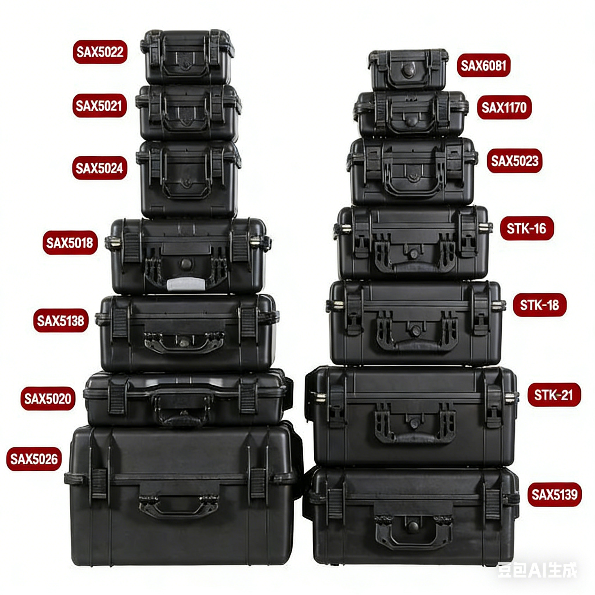 Professional-Grade Safe Waterproof Shockproof Multi-Functional Instrument Sponge Toolbox