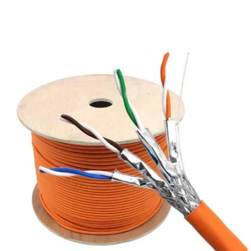 High Performance CAT6 SFTP Shielded LAN Cable LSZH Jacket For Security And Home