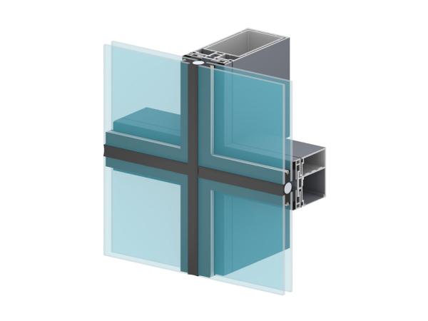 Professional  Aluminium Curtain Wall Profile Thin  Aluminium Extrusion Frame