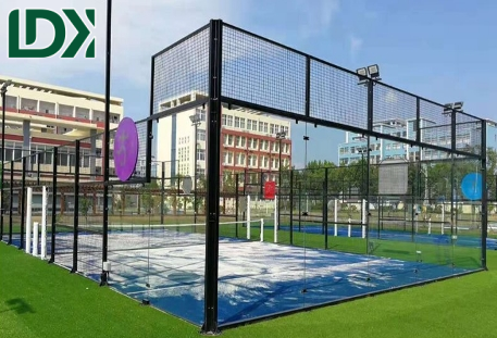 Lighting System Panoramic Paddle Tennis Court Paddle Ball Court With Custom Ceiling