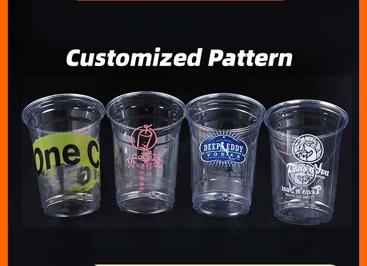 Regular Supply 10oz-20oz Disposable Plastic Beverage Coffee Juice Drinking Cup OEM Cup