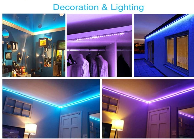 Склейте света прокладки СИД дистанционного управления падения IP65 5050 RGB DC12V 3m