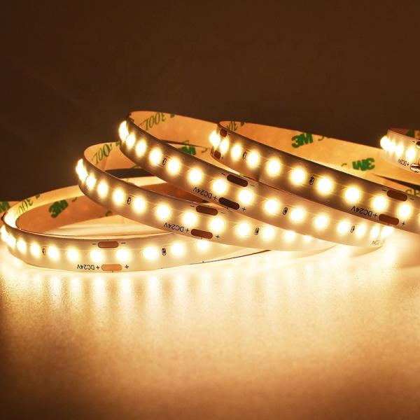 Branco morno impermeável das luzes de tira Ip68 do diodo emissor de luz da ESPIGA de DC24V para a iluminação exterior