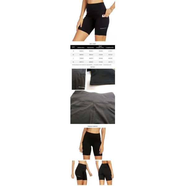 Шорты велосипеда Squatproof женщин задействуя с отражательными лентами