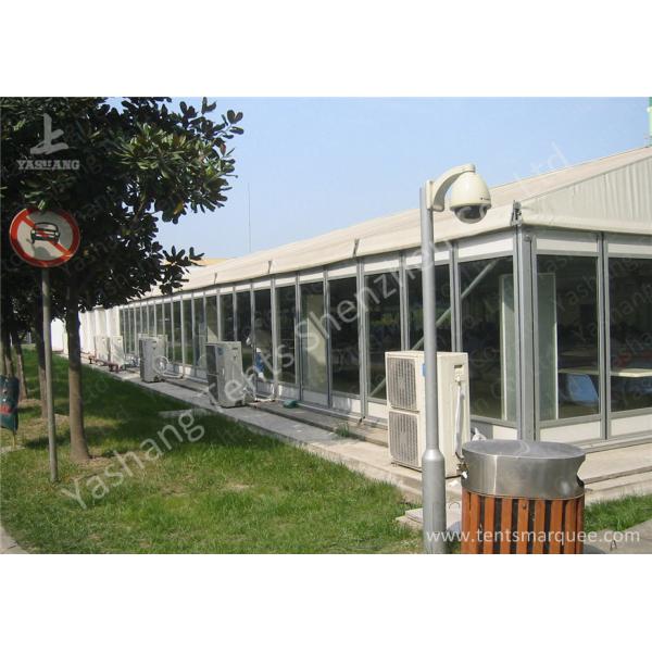 Waterproof Transparent Glass Walls Clear Span Tent Marquee UV Resistant