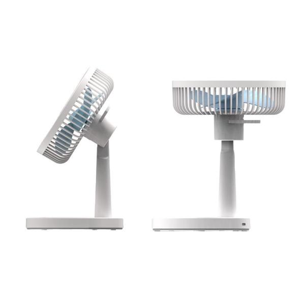 ABS Rechargeable Table Fans Portable Desk Fan With 4000mAh Battery