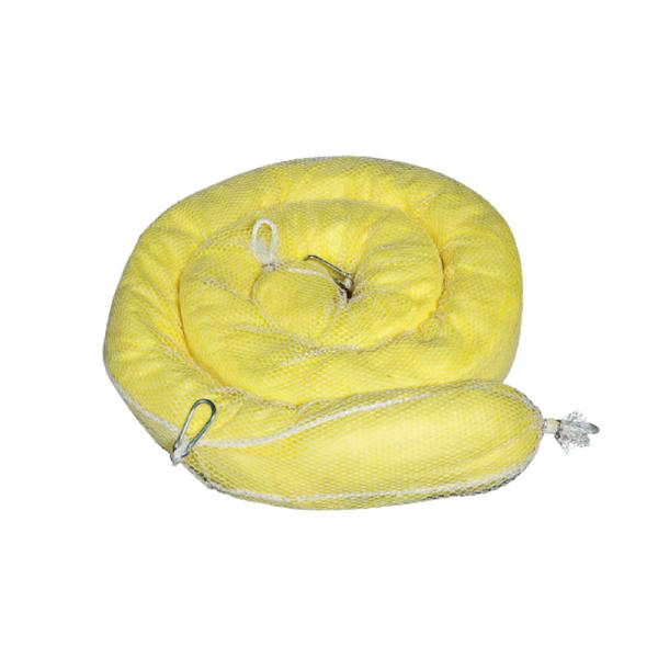 Polypropylene Hazmat Chemical Absorbent Boom 4 Pack 8 In X 10 Ft
