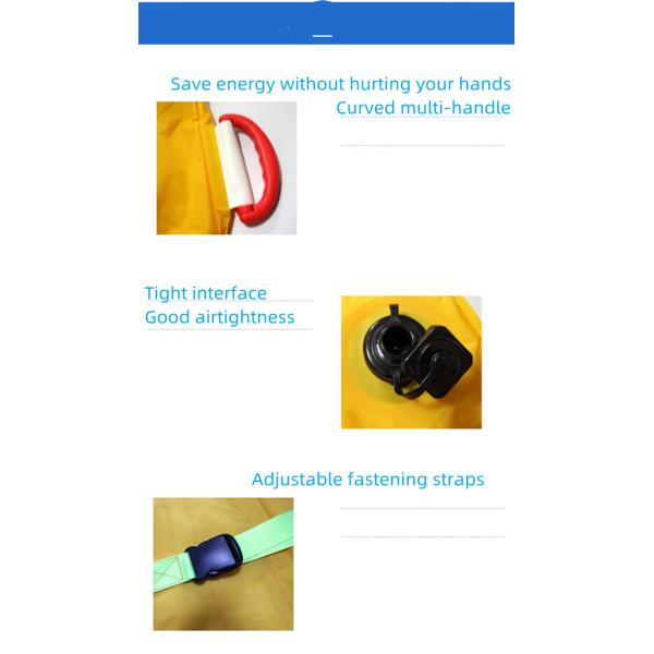 TPU Composite Fabric Outdoor Fishing Gear Water Rescue Inflatable Floating Stretcher