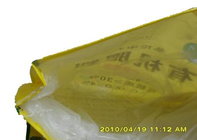 Double Stitching PP Woven Fertilizer Bags 50 Kg , Polypropylene Packaging Bags