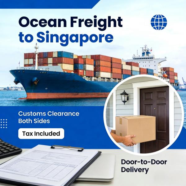 Sea freight to SG: efficient export import clearance, tax included, door - to - door