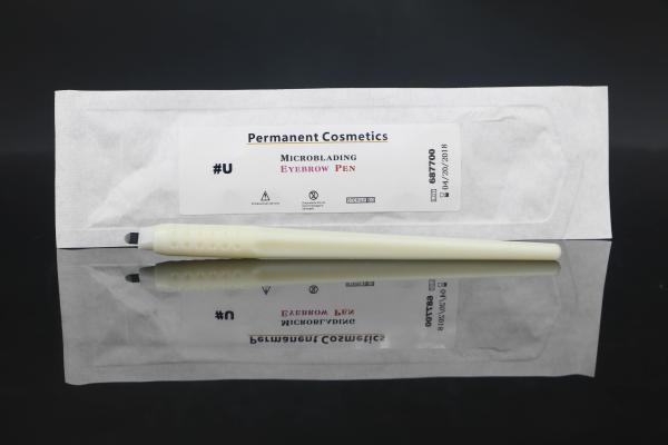 Pena manual da tatuagem da composição permanente descartável plástica com # a lâmina de 18 U