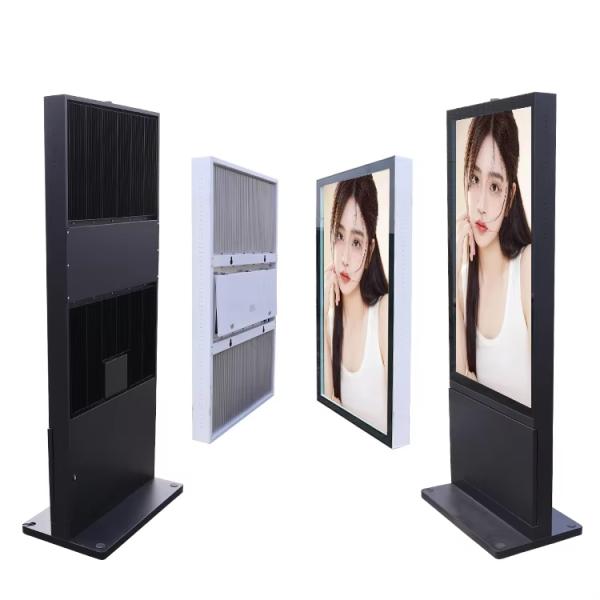 Сверхтонкий наружный рекламный дисплей без вентилятора с защитным стеклом от солнечного света