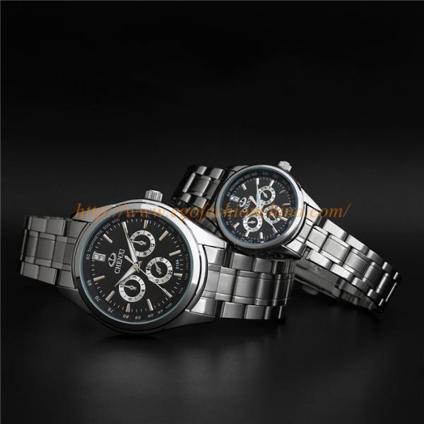 018A Steel Couple Watch Kerean Fashion Jewelry Watch Hotsale USA Quartz Watch for Couple