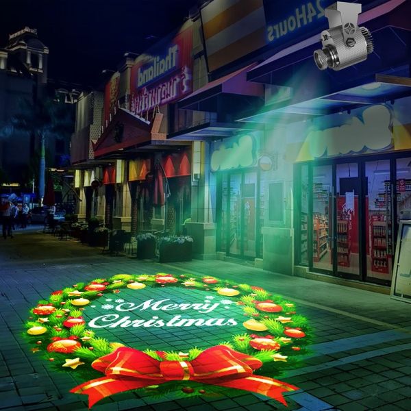 Nebula LED 25w 35w 50w 80w 100w Advertising Building Light Custom Logo Warning Sign Gobo Projector