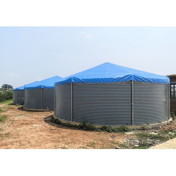Hot-dip Galvanized Steel Water Tank with Food-grade PVC Liner and Bolted Assembly for Agricultural and Industrial Use