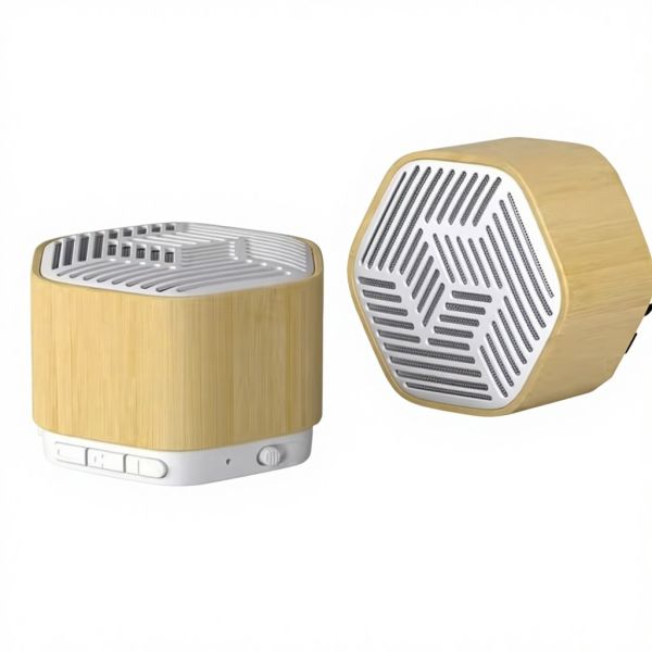 Bamboo Wood Portable Smart Speaker