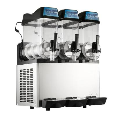 Triple Bowls Frozen Slush Machine 304 Stainless Steel With r134a Refrigerant