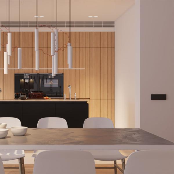 Modern PVC High Gloss Acrylic Kitchen Cabinets Eco Friendly