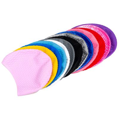 Non Slip Adults Swimming Caps Waterproof Silicone Swimming Cap 50g/55g/65g/78g
