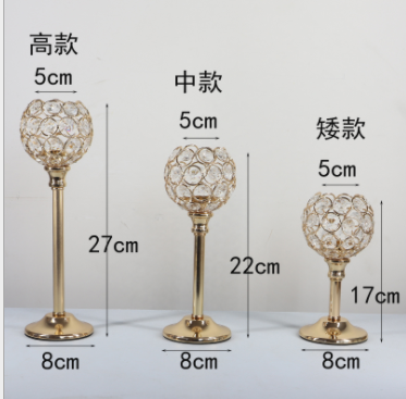 Aluminium Nordic Candlestick , Single Tier Metal Candle Holders