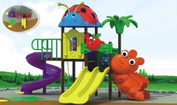 beautiful daycare outdoor equipment plastic outdoor playground equipment