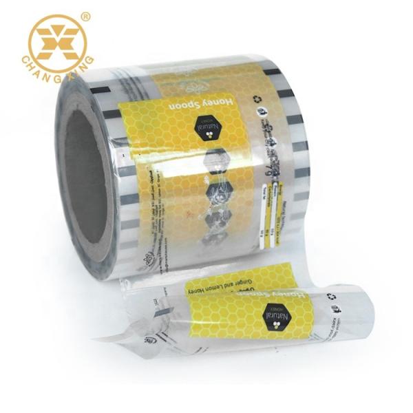 pacotes plásticos do rolo de filme de 76.2mm para empacotar Honey Packaging Metallized Film superior