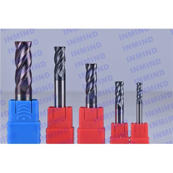 HRC65 4mm / 6mm / 8mm Corner Radius end mill SiN Coating  KFC K55 carbie rods carbide end mill