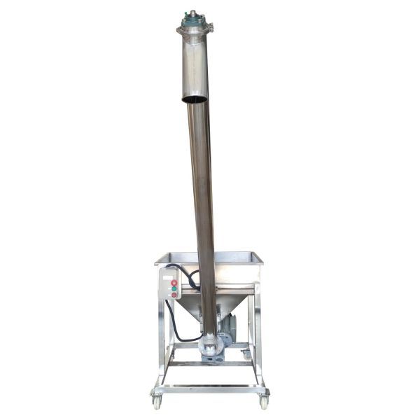 Stainless Steel Vertical Spiral Conveyor with 1100W Motor and 66.93 Hopper for Efficient Granule Transport
