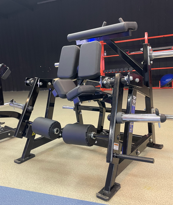 Commercial Plate Loaded Steel Lateral Kneeling Leg Curl Machine Hamstring Training for Gym Workouts
