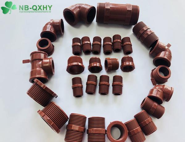 Flexible Pn16 Pph Pipe Fittings Threaded Coupling Adaptor for Hot and Cold Water Pipes