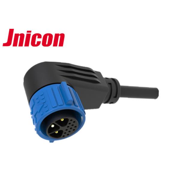 Right Angle Waterproof Wire Connectors , 16 Pin Waterproof Electrical Wire Connectors