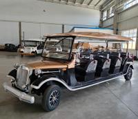best Black Electric Classic Car 14 Seats Vintage Cart Sightseeing Seats 4kw 72v