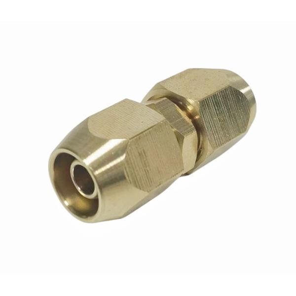 Антиржавейная твердая латунная колючка штуцера трубы 3/8inch для шланга для подачи воздуха полиуретана ID 3/8-Inch