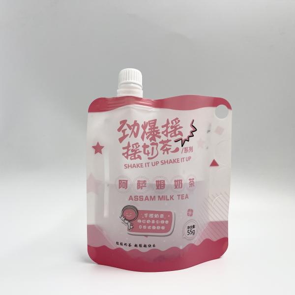 CMYK мешков сока PE 4 слоев мешки изготовленных на заказ пластиковые жидкостные с соплом