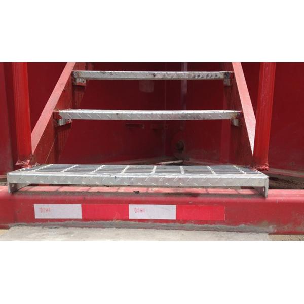 T4 Metal Bar Grating Stair Treads Steel Ladder Bearing Bars At 60mm Pitch