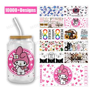 Custom UV DTF Cup Wraps Transfer Printing Crystal Transfer Sticker UV DTF