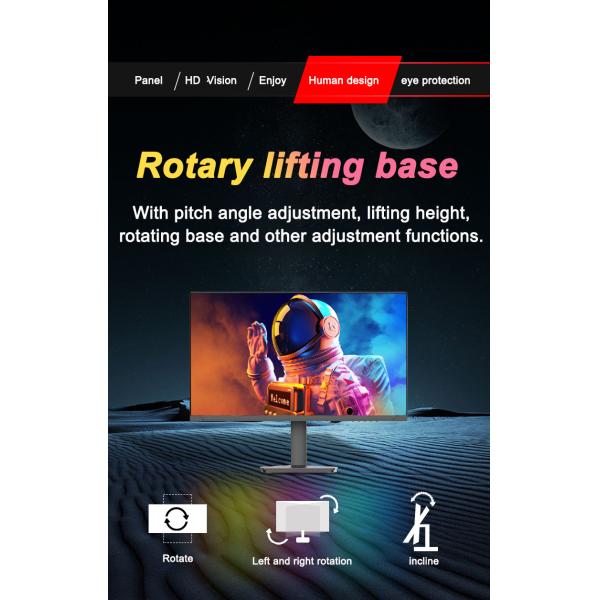 Bezel Less 32 Inch LED Monitor 1K 2K 4K RGB Lighting Adjustable Bracket For Gaming