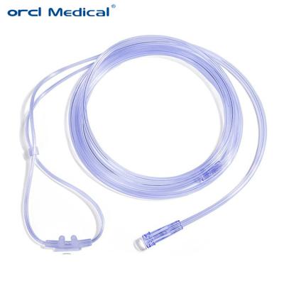Clínica Tubo de cânula nasal, tubo de oxigénio nasal parcial de PVC para recém-nascidos