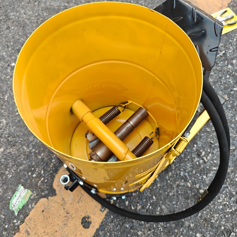 6L Foot Operated Grease Bucket, High Pressure Pedal Grease Pump for Excavator Machinery Lubrication