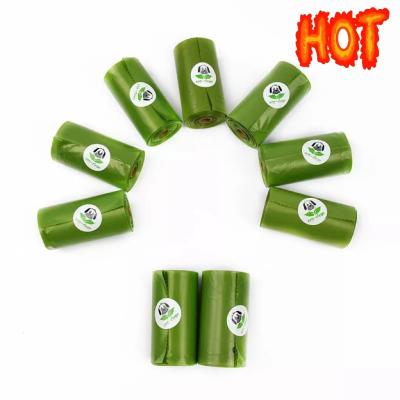 Amazon Hot Sale Compostable Convenient Refill Eco-friendly Sturdy Plastic Pet Poop Bag For Pet Dog