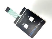 Certificación UL Interruptor de membrana retroiluminado de dos botones para módulo de control de potencia