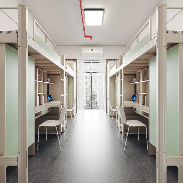 Mobiliário escolar Cama para cima e para baixo Cama de cama infantil com secretária