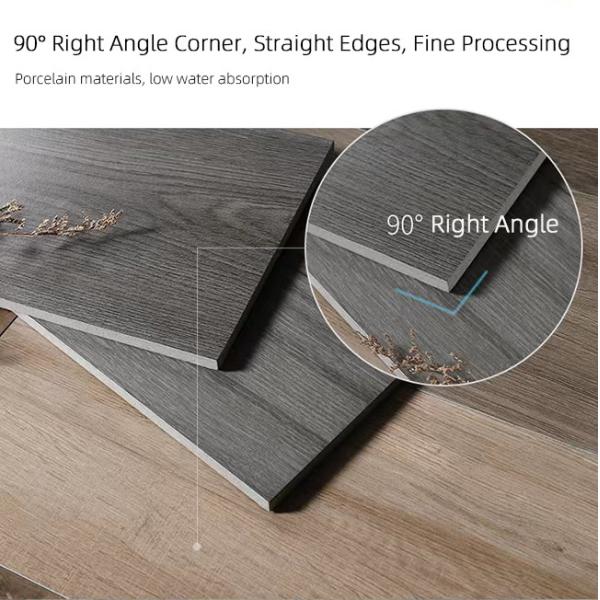 200x1200mm застекленный серого цвета Брауна плитки фарфора зерна Matt антиквариат взгляда деревянного крытый деревянный