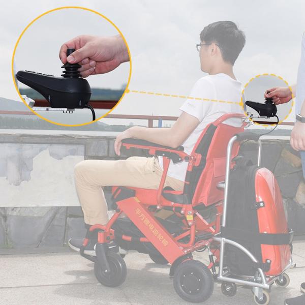 Cadeira de rodas elétrica de dobramento motorizada do ar livre para deficientes motores