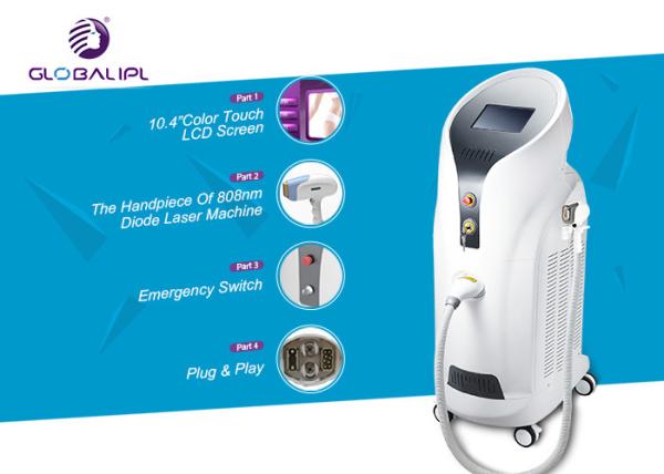 Máquina da remoção do cabelo do laser do diodo de 3500 W com 8,4 painel LCD do toque da cor