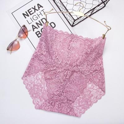 Womens High Waisted Lace Panties Plus Size Sexy Underwear Brief Hipster Panties
