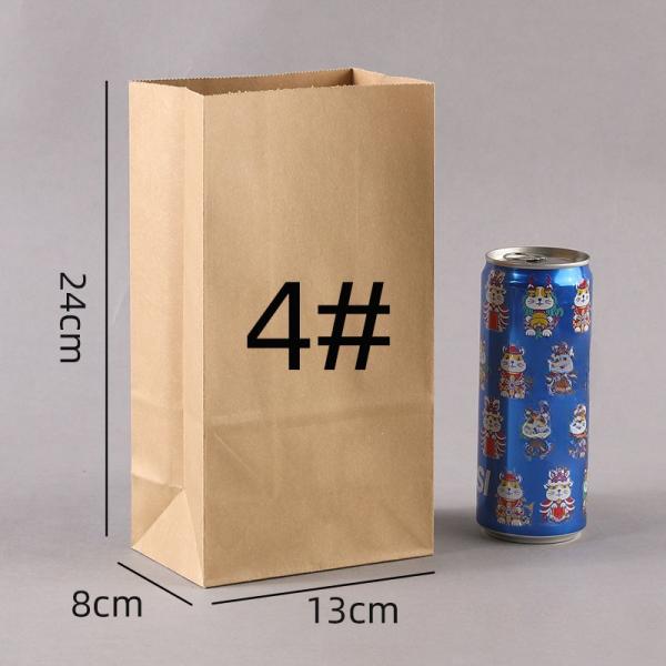 Customized Biodegradable Kraft Paper Bag for Seasonal French Baguette Bread Packaging